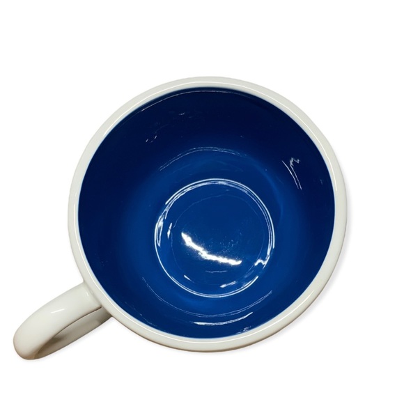 Starbucks Flower Mug 2007 White Blue Turquoise Hand Painted Design Daisy Yellow - Picture 4 of 6